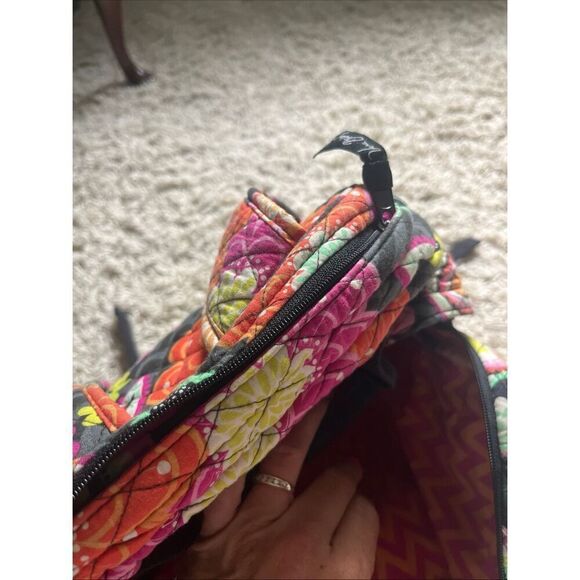 Vera Bradley Quilted Campus Backpack Ziggy Zinnia Pattern (Ret) Multi Cotton EUC main image 12